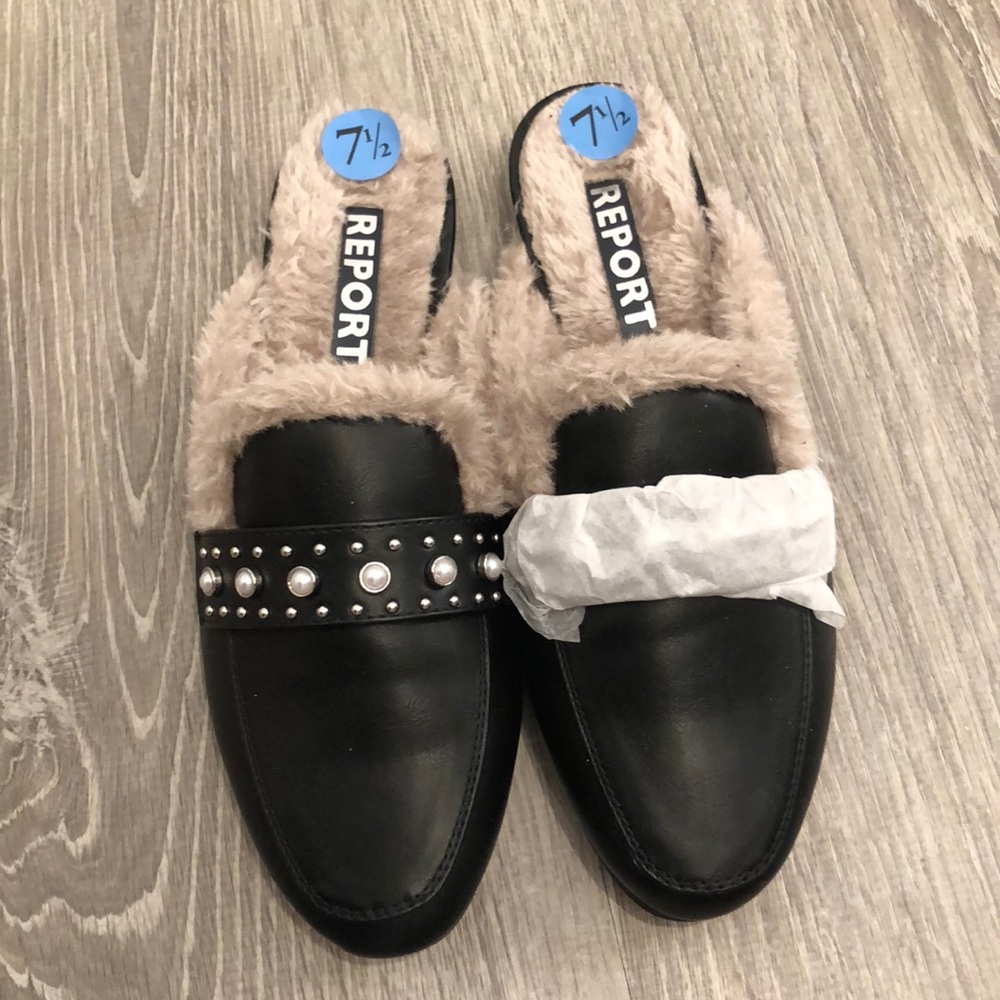 Faux Fur Mules